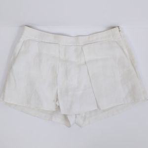 J. Crew Linen Crossover Shorts In Off White